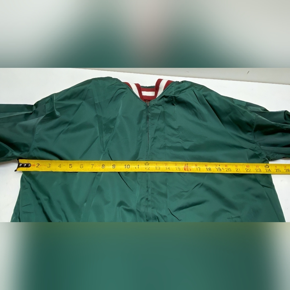NWOT SONIX Embroidered Bomber Jacket - Green and Red REVERSIBLE SZ XL - Picture 5 of 7